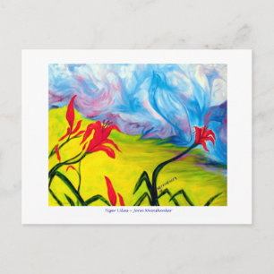 Carte Postale Tiger Lilies POST CARD
