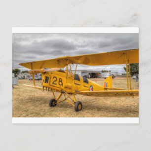 Carte Postale Tiger Moth 80E Anniversaire Vol