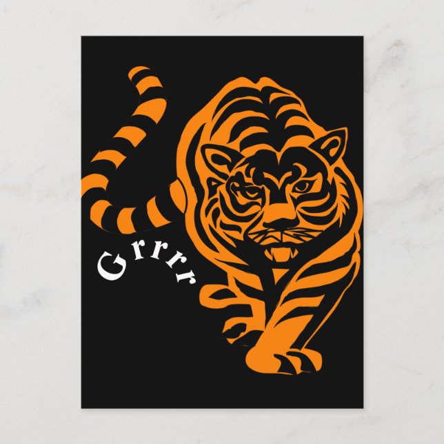 Carte Postale Tigre (Devant)