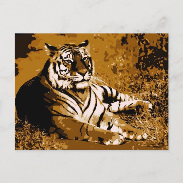 Carte Postale Tigre (Devant)