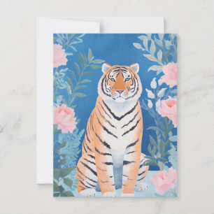 Carte Postale Tigre de jardin