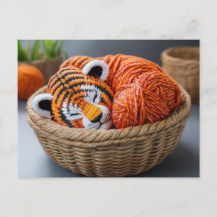 Carte Postale Tigre de Yarn