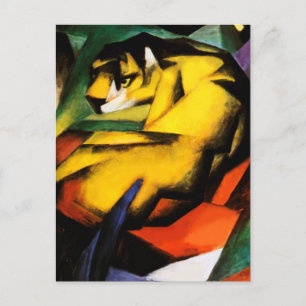 Carte Postale Tigre peint par Franz Marc