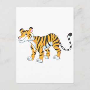 Carte Postale Tigre souriant