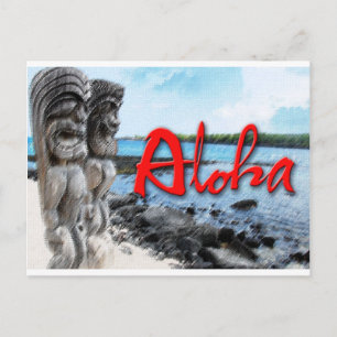 Carte Postale Tiki Aloha