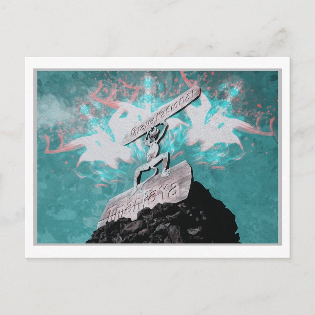 CARTE POSTALE TIMANFAYA - ÎLES CANARIES ESPAGNE COULEUR D'EAU (Devant)