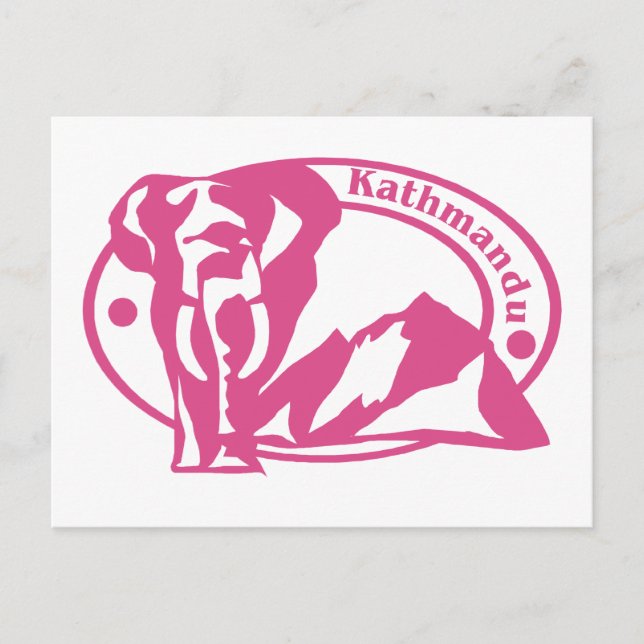 Carte Postale Timbre de Katmandou (Devant)