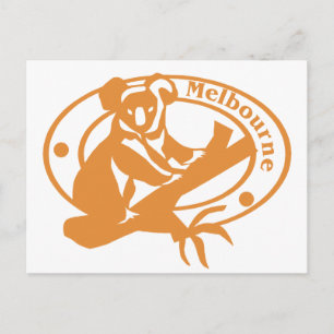 Carte Postale Timbre de Melbourne