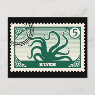 Carte Postale Timbre de poste de R'lyeh