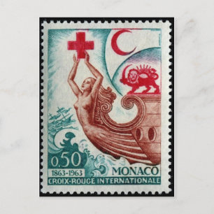 Carte postale Timbre gravé vintage