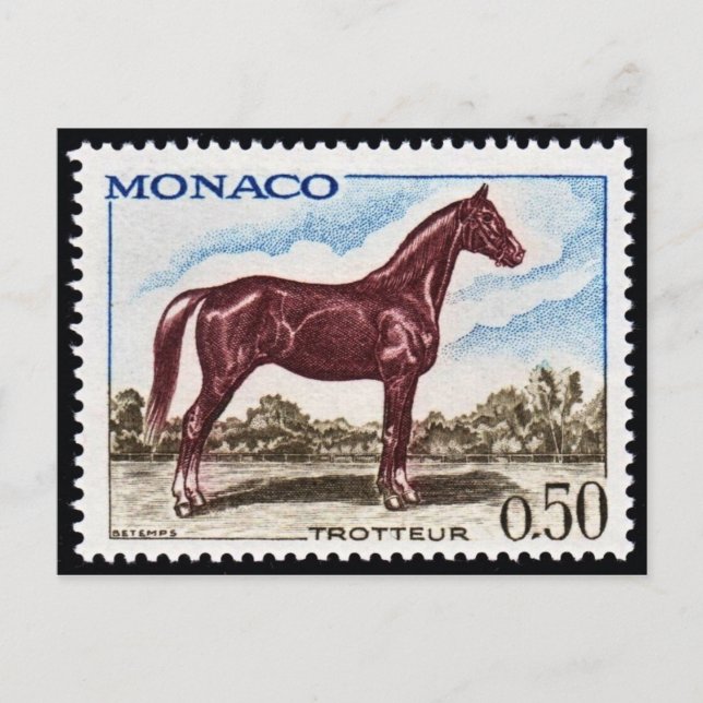 Carte postale Timbre gravé vintage (Devant)