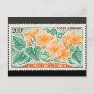 Carte postale Timbre gravé vintage