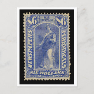 Carte Postale Timbre-poste US $6 pour les journaux Périodiques