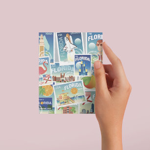 Carte Postale Timbres de Floride