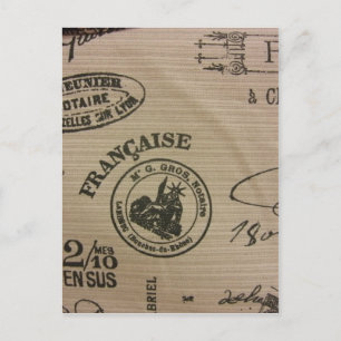 Carte Postale Timbres de voyage français