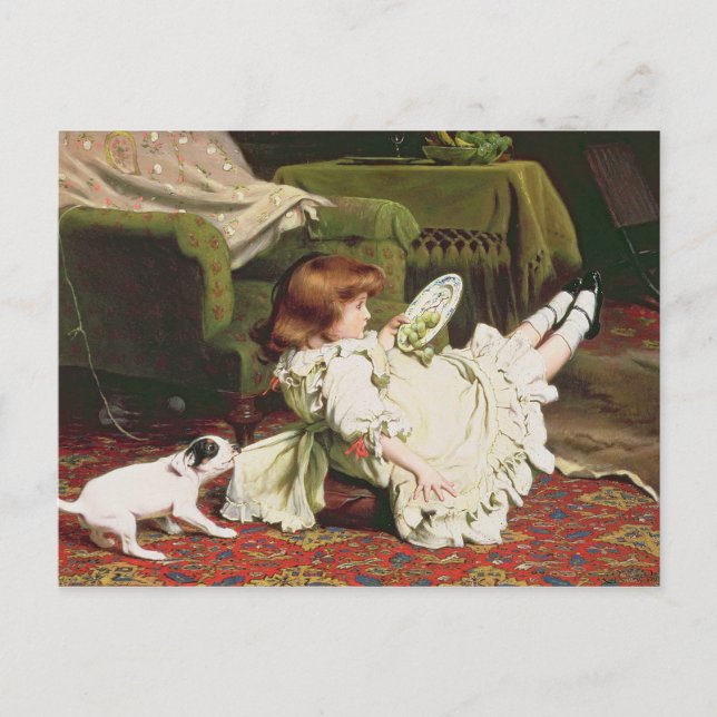 Carte Postale Time to Play, 1886 (Devant)