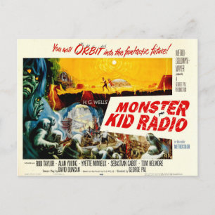 Carte postale Time Travel de Monster Kid Radio