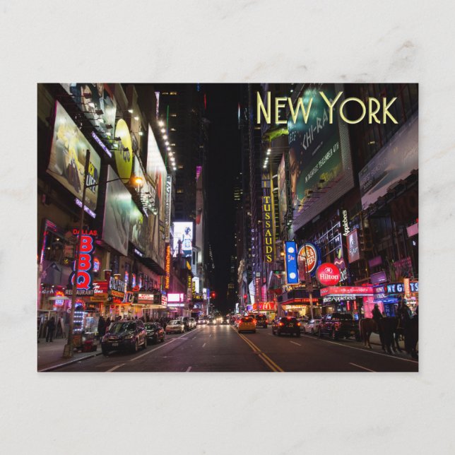 Carte Postale Times Carré et 42nd Street (Devant)