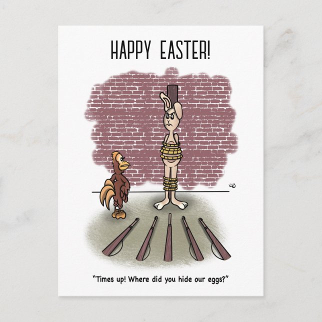 Carte postale Time's Up Pâques (Devant)