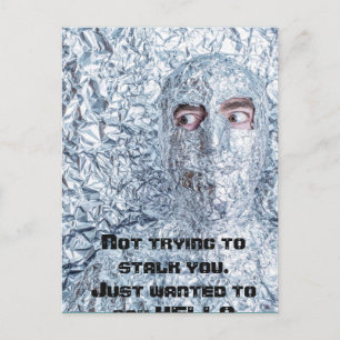 Carte Postale Tin Foil Société Casquette