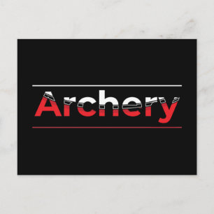 Carte Postale Tir à l'arc Art moderne minimaliste - Arche graphi