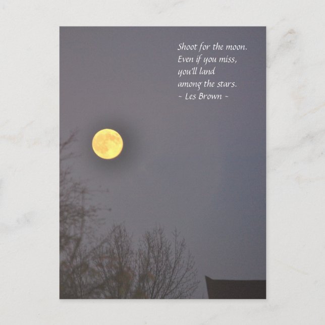 Carte Postale Tir pour la lune (Devant)