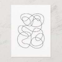 Tirage Abstrait contemporain noir et blanc