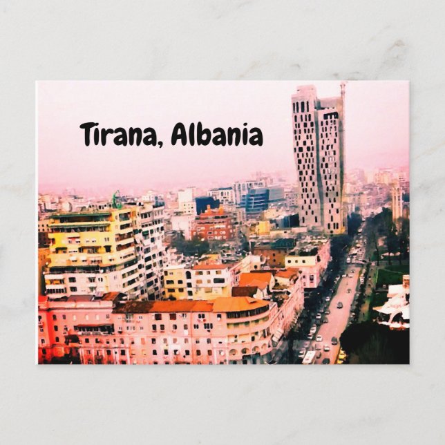 Carte postale Tirana Albanie (Devant)