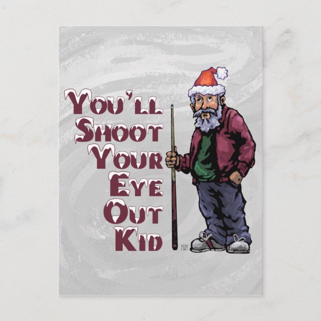 Carte Postale Tirer l'oeil dehors (Devant)