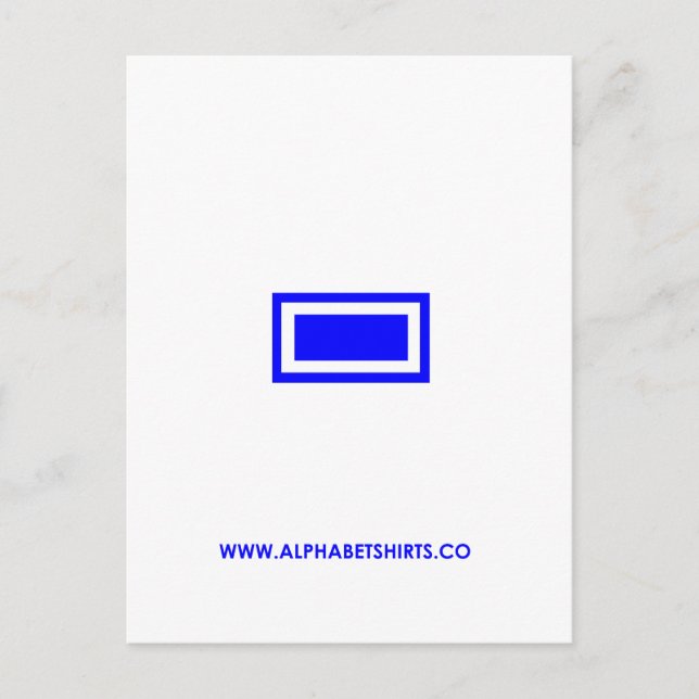 Carte Postale Tiret bleu (Devant)