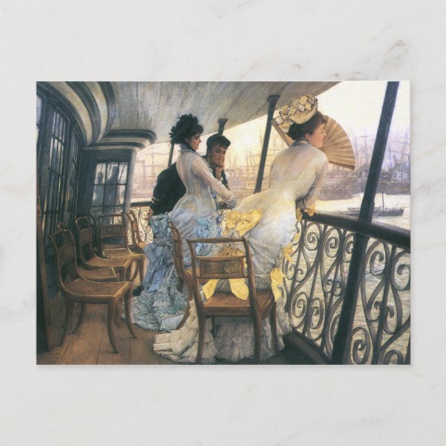 Carte Postale Tissot : La Galerie du H.M.S. Calcutta (Devant)