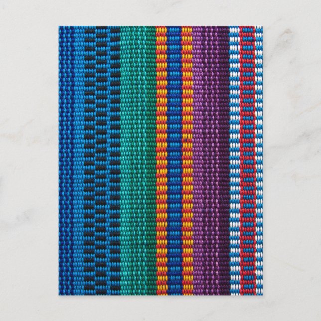Carte Postale Tissu guatémaltèque traditionnel (Devant)