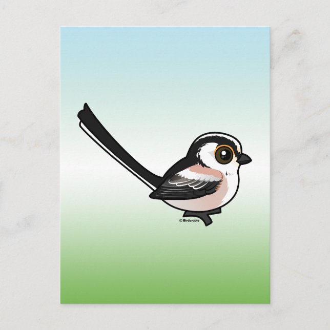 Carte Postale Tit à longue queue (Devant)