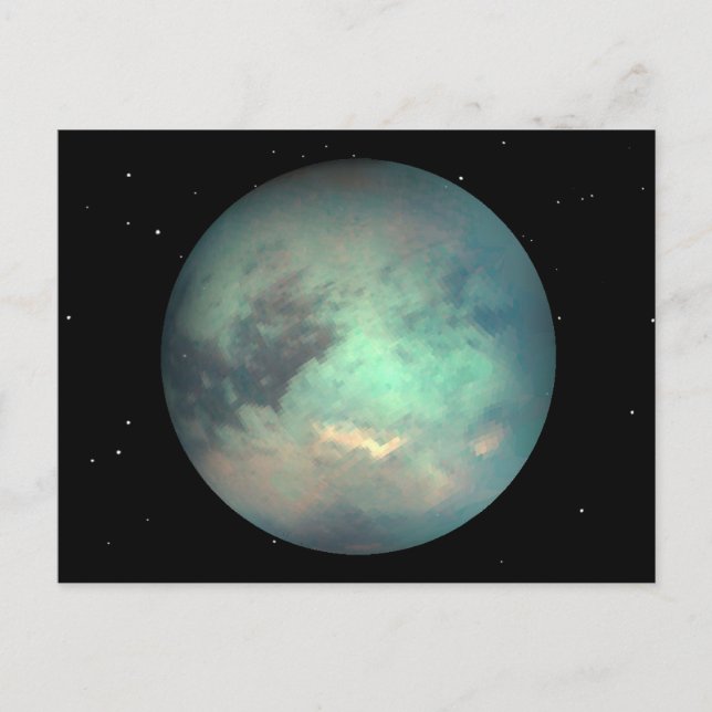 Carte Postale Titan de la lune de Saturne (Devant)