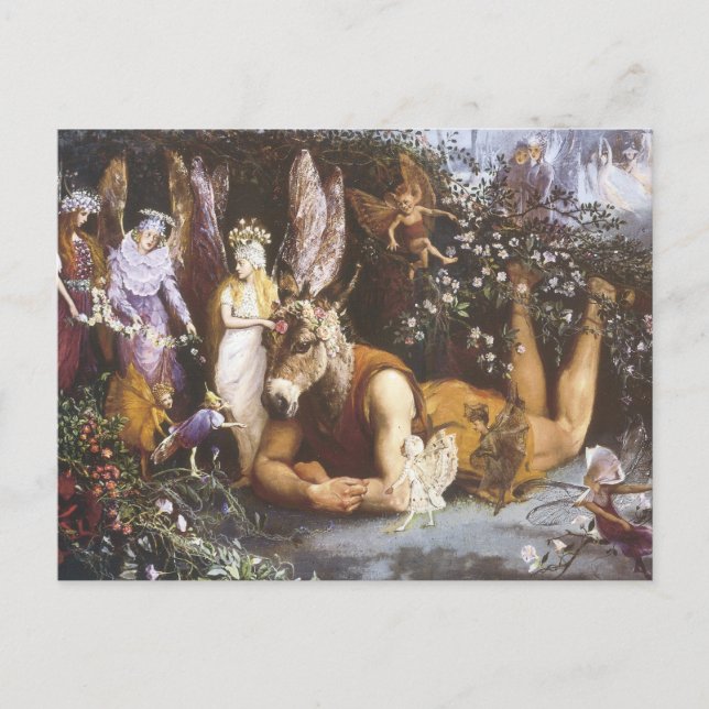 Carte Postale Titania et le fond, le rêve de la nuit d'été (Devant)