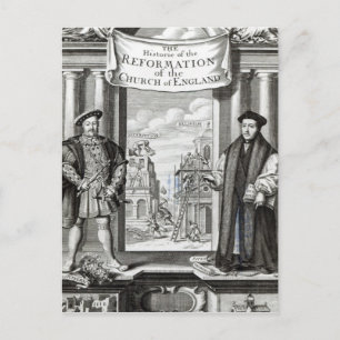 Carte Postale Titre L'Histoire La Réforme Église Angleterre