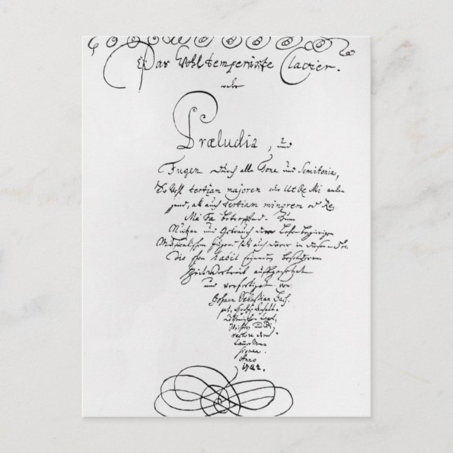 Carte Postale Titre manuscrit de The Well Temhed (Devant)
