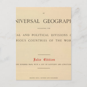 Carte Postale Titre Page L'atlas de Londres de Stanford