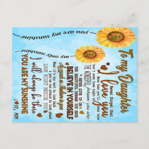 Carte Postale To my daughter   Special letter to my daughter