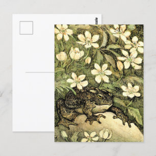 Carte Postale Toad et Dogwood de style Art nouveau néerlandais