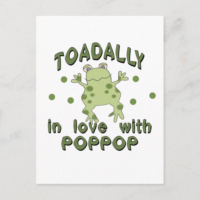 Carte Postale TOADALLY Love PopPop Frog (Devant)