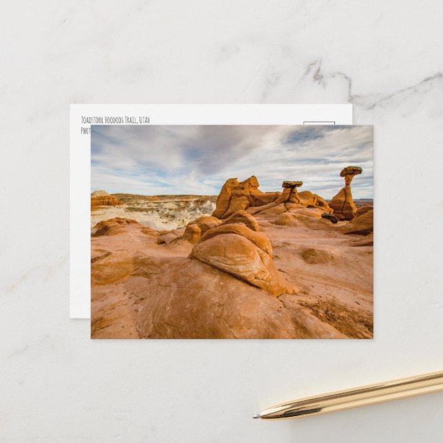 Carte Postale Toadstool Hoodoos Utah (Devant/Arrière en situation)