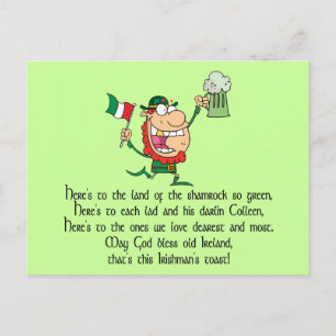 Carte Postale Toast irlandais
