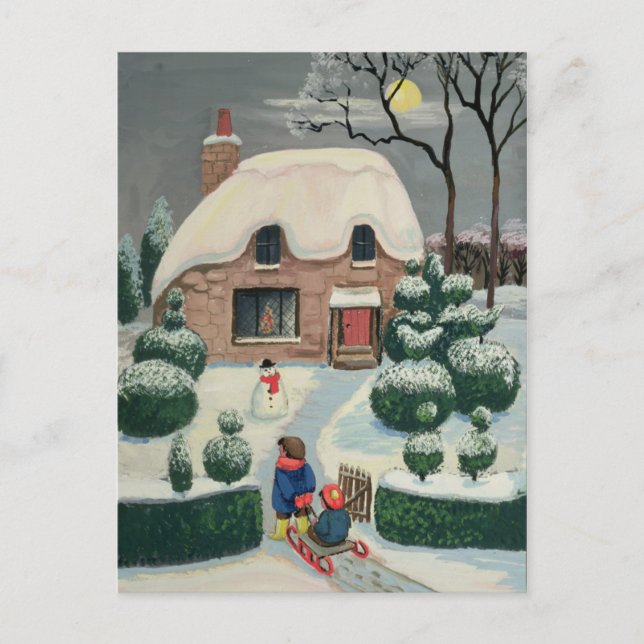 Carte Postale Tobogganing (Devant)