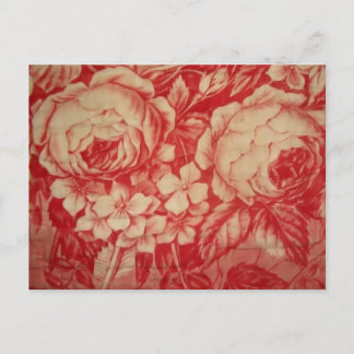 Carte Postale Toile rouge antique