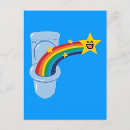 Carte Postale Toilette Arc-en-ciel
