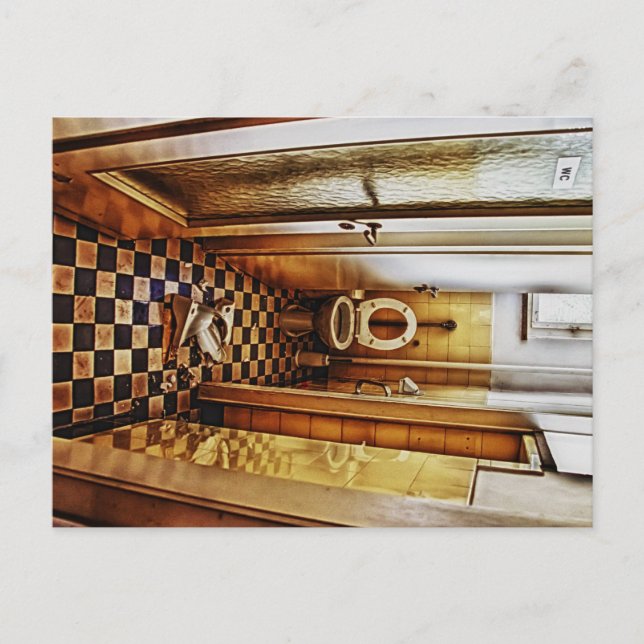 Carte Postale toilettes abandonnées (Devant)