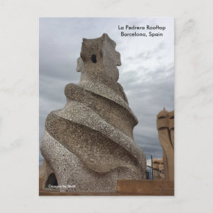 Carte Postale Toit de La Pedrera Barcelone