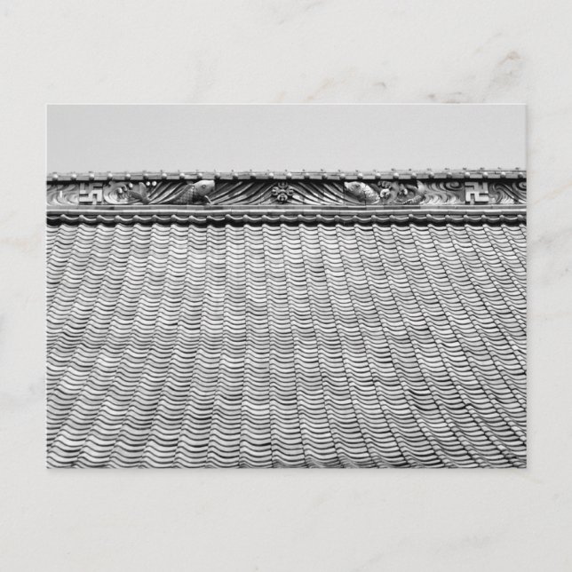 Carte Postale Toit du temple : Kyoto (Devant)