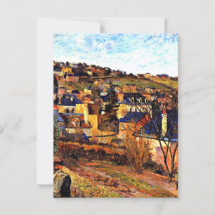 Carte Postale Toits bleus de Rouen, tableau de Paul Gauguin